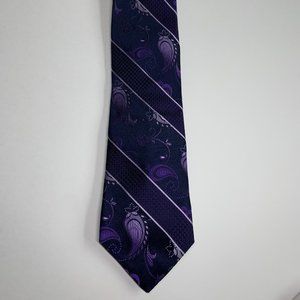Robert Graham Purple Silk Neck Tie